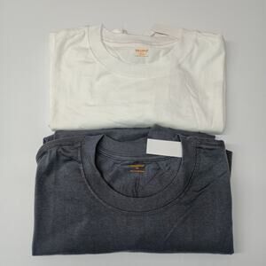 2 Brahma Core Work T-Shirt 2XL 50-52 Gray , White Pocket Tee